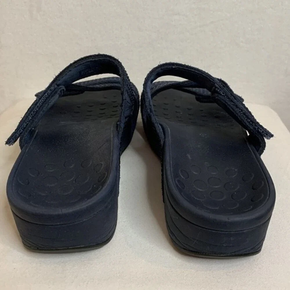 Vionic Black Sparkle Slide Sandals